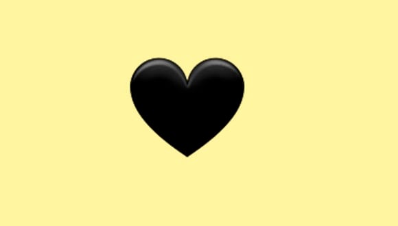 ¿Sabes qué significa el corazón negro en WhatsApp? Aquí te lo decimos. (Foto: Emojipedia)
