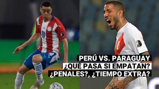 Copa América: ¿Qué pasa si Perú y Paraguay empatan por los cuartos de final del torneo?
