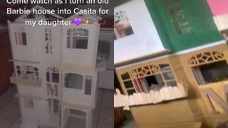 Inspirada en ‘Encanto’, madre hace impresionante transformación de vieja casa de muñecas de su hija