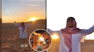Video viral: Salt Bae se atrevió a pasar una noche en el desierto de Arabia Saudita