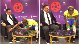 Quería la magia del ‘Fenómeno’: el curioso gesto de Rodrygo al frotar las piernas de Ronaldo