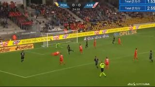 Tremendo zurdazo: Edison Flores anotó su primer gol con el Aalborg en la temporada liguera [VIDEO]
