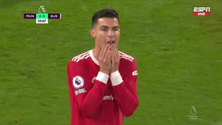 ¿Qué te pasó, Cristiano? El increíble fallo del luso en Manchester United vs. Burnley [VIDEO]