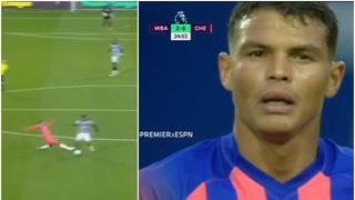 Thiago Silva debutó como capitán y cometió un error que terminó en gol del West Bromwich [VIDEO]