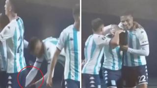 Video viral: Paolo Guerrero realiza curioso gesto con su compañero que anotó golazo para Racing
