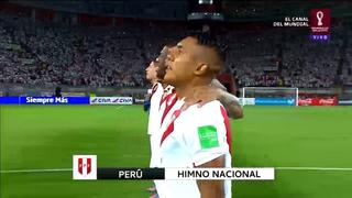 ¡Vibra el país! Así se cantó el Himno Nacional en el Perú vs. Ecuador [VIDEO]