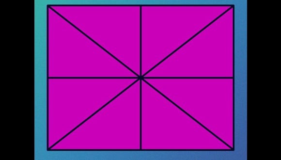 ¿Podrás reconocer la cantidad exacta de triángulos en este reto viral? Solo tienes 15 segundos. (Pinterest)