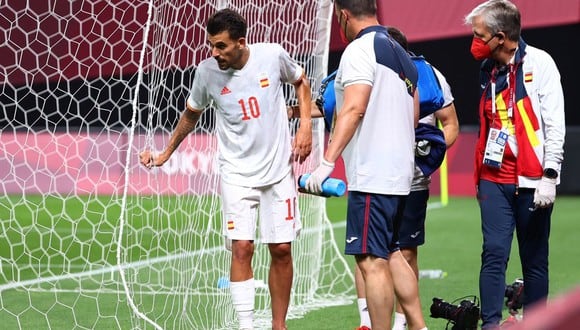 Dani Ceballos sufrió un duro pisotón en el España vs. Egipto. (Foto: Agencias)