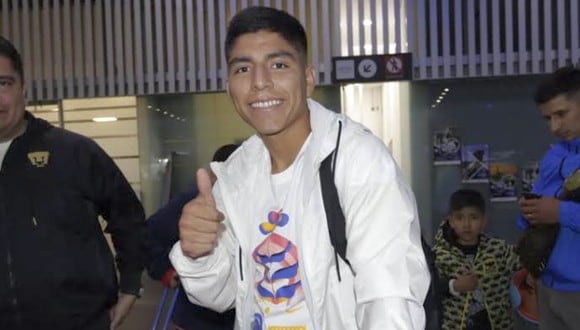 Piero Quispe ya está en México para jugar por Pumas UNAM (Foto: Instagram)
