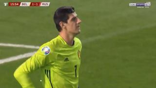 ¡Atención, Zidane! El terrible blooper de Thibaut Courtois con la Selección de Bélgica [VIDEO]