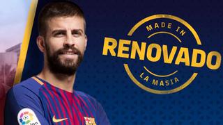 Se queda: Gerard Piqué renovó contrato con Barcelona hasta 2022 con estratosférica cláusula