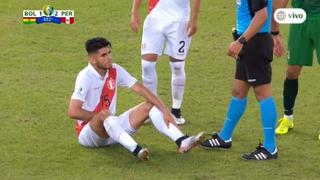 León herido: Carlos Zambrano se lesionó ante Bolivia y es duda para el resto de la Copa América [VIDEO]