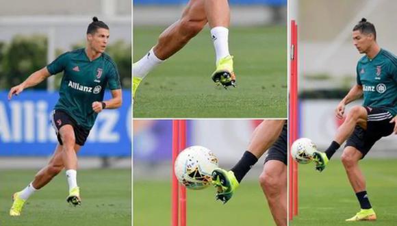 torpe Buzo De hecho Cristiano Ronaldo en Juventus: las nuevas botas del luso con tacos de rubby  para 'explotar' en el Calcio italiano | FUTBOL-INTERNACIONAL | DEPOR