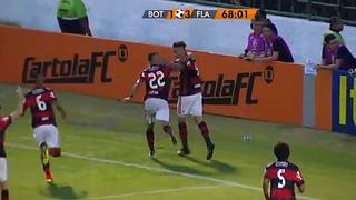Paolo Guerrero le marcó al Botafogo en empate del Flamengo por Brasileirao