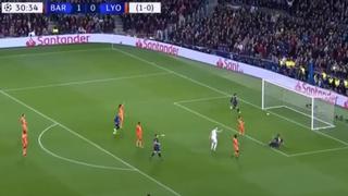 Asistencia de Suárez y toque de Coutinho: el gol del Barcelona vs. Lyon por la Champions League [VIDEO]