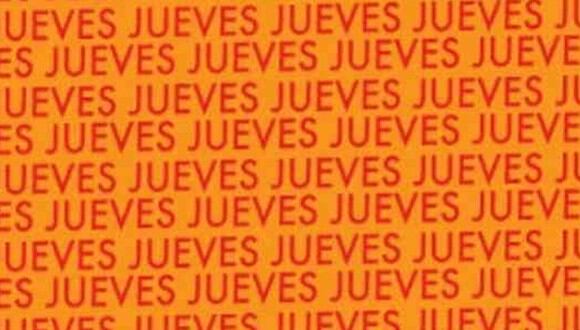 En esta imagen, cuyo fondo es de color naranja, abundan las palabras ‘JUEVES’. Entre ellas, está el término ‘JUECES’. (Foto: MDZ Online)