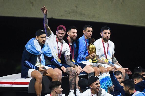Así fue la llegada de Argentina a casa tras ganar el Mundial. (Getty Images)