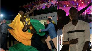 Toda una estrella: Usain Bolt estrenó restaurante con impresionante estatua de sí mismo [FOTOS]