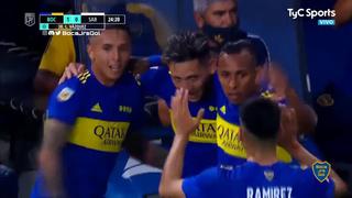 Con asistencia de Advíncula: Luis Vázquez puso el 1-0 del Boca vs. Sarmiento [VIDEO]