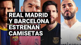 Real Madrid y Barcelona estrenan las camisetas que usarán para la temporada 2020-21