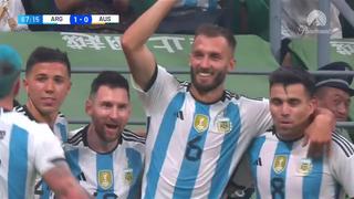 ¡Gran centro de De Paul! Gol de Pezzela para el 2-0 de Argentina vs. Australia [VIDEO]