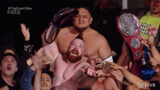 Al final rieron: Cesaro y Sheamus retuvieron los títulos en parejas frente a Rollins y Ambrose en RAW [VIDEO]