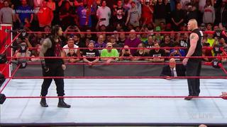 ¡Lo que será esa lucha! Lesnar y Reigns se fueron a los golpes en el RAW antes de WrestleMania 34 [VIDEO]