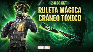 Free Fire: cómo conseguir el Craneo Tóxico de la Ruleta Mágica con diamantes gratis