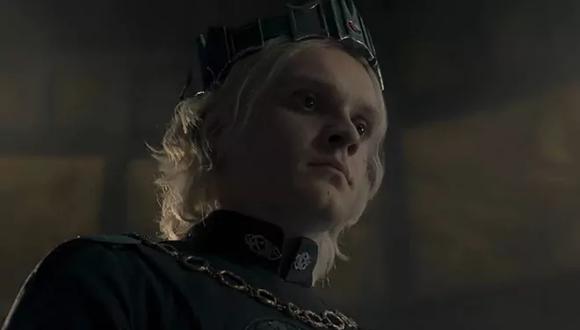 Tom Glynn-Carney como el rey Aegon II Targaryen en "House of the Dragon" (Foto: HBO)