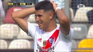 Casi sorprende a Flamengo: Exequiel Palacios estuvo a nada del 2-0 de River en la final de Copa Libertadores [VIDEO]