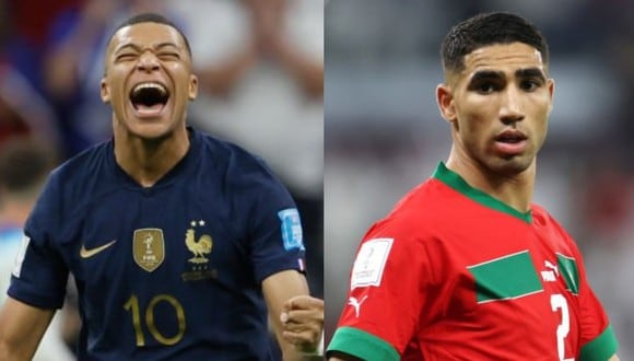 Francia y Marruecos se miden por las semifinales del Mundial Qatar 2022. (Foto: Composición / Getty Images)