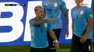 Los locales toman ventaja: el gol que marcó De Arrascaeta para el 1-0 en el Perú vs. Uruguay [VIDEO]