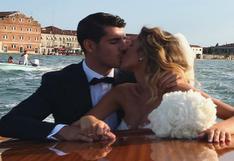 En la mágica Venecia: Álvaro Morata se casó con la modelo Alice Campello [VIDEO]