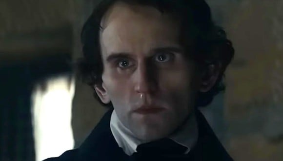 Harry Melling como Edgar Allan Poe en "Los crímenes de la academia" (Foto: Netflix)