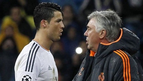 Carlo Ancelotti desmiente diálogo con Cristiano Ronaldo. (Foto: EFE)