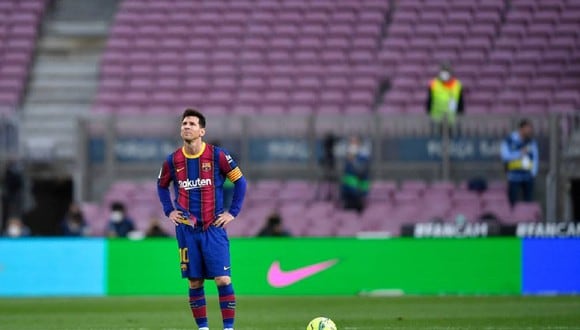 Lionel Messi ya no aparece en el portal web de Barcelona. (Foto: AFP)