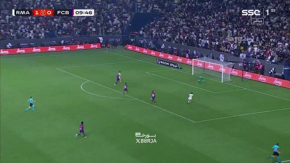 Así fue el segundo gol de Vinícius en la final de Supercopa de España. (Video: SSC)