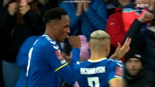 Volvió el baile: gol de Yerry Mina para el 1-0 en Everton vs. Brentford por FA Cup [VIDEO]