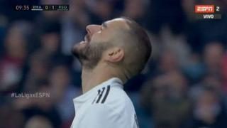 ¡Era el empate! Vinicius Junior asiste y Benzema se pierde el 1-1 del Real Madrid por LaLiga [VIDEO]