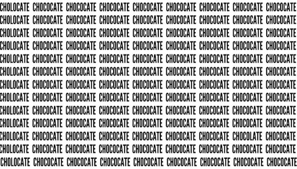 Deberás afinar al máximo tu capacidad visual y tratar de encontrar la palabra "chocolate" en 8 segundos.| Foto: fresherlive