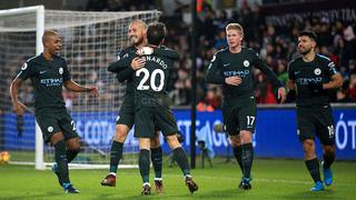 A paso de campeón: Manchester City goleó al Swansea y logró récord histórico en la Premier