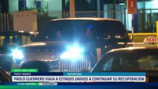 Paolo Guerrero viajó a Estados Unidos para continuar con el proceso de recuperación [VIDEO]