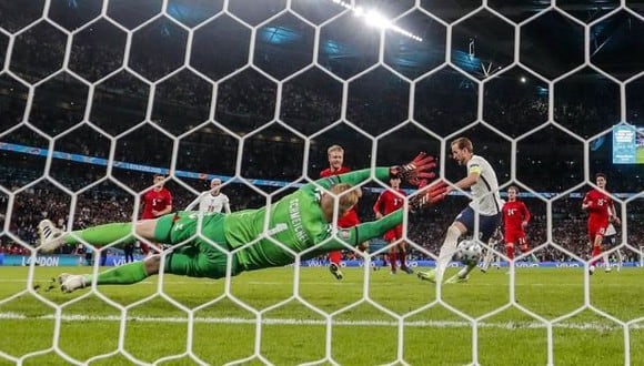 Inglaterra vs. Dinamarca en Wembley por las semifinales de la Eurocopa. (Foto: AFP)
