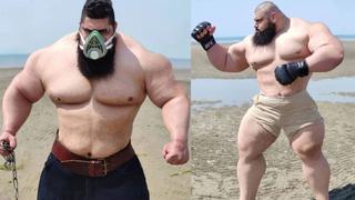 ¡Solo para valientes! El intenso entrenamiento del ‘Hulk iraní' que remece las redes sociales [VIDEO]