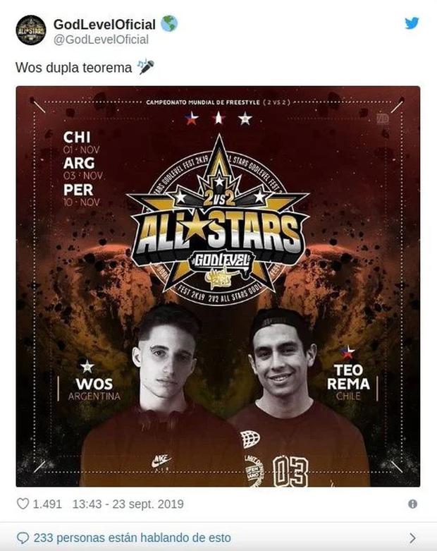La organización de la God Level confirmó en Twitter que Teorema hará dupla con Wos. (Foto: God Level Fest)