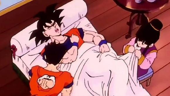 Goku enfermo del corazón en Dragon Ball