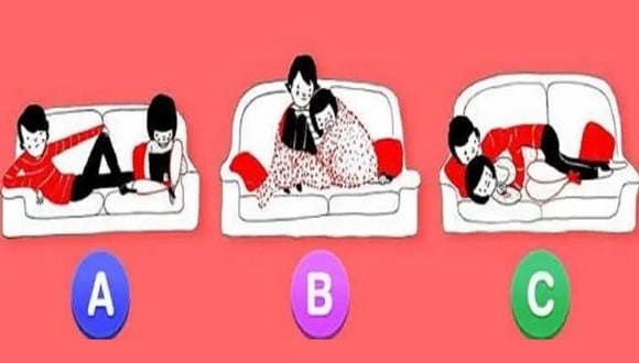 TEST VISUAL | En esta imagen se aprecia a tres parejas. Cada una está sentada en un mueble. ¿Cuál escoges? (Foto: namastest.net)