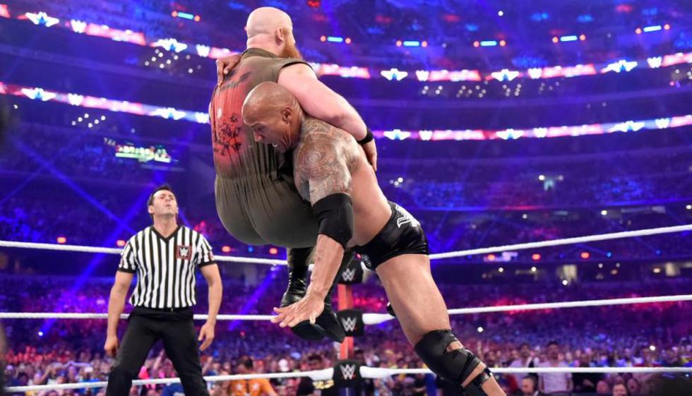 The Rock derrotó a Erick Rowan en WrestleMania 32 en tan solo seis segundos. (WWE)