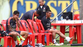 Selección: Joel Sánchez no terminó la práctica y preocupa a Gareca