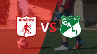 Termina el primer tiempo con una victoria para América de Cali vs Deportivo Cali por 1-0